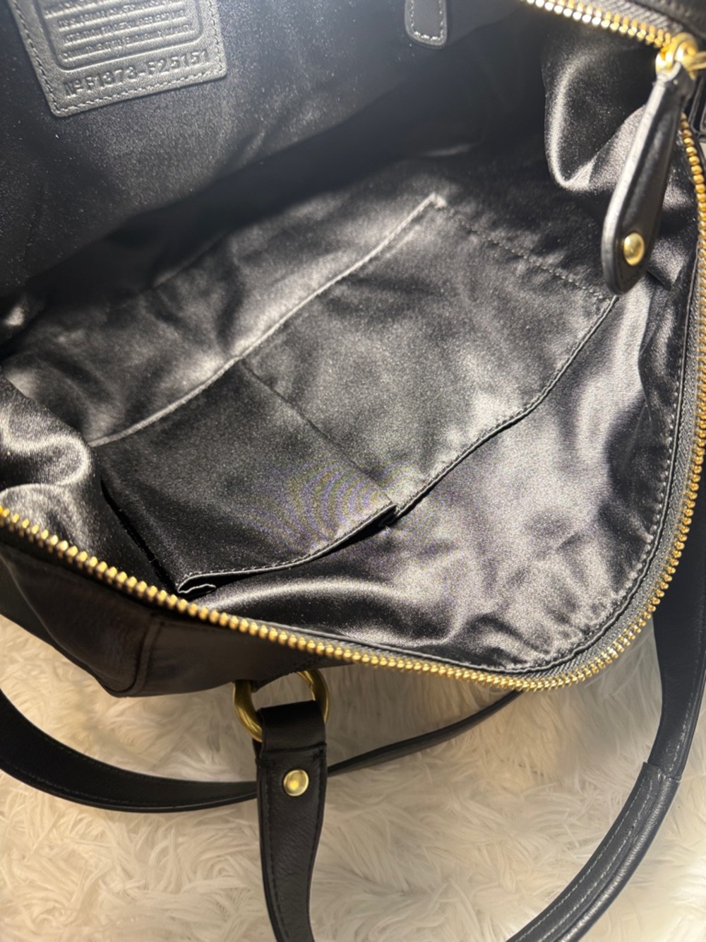 Coach Black Leather Campbell Satchel - Picture 12 of 16